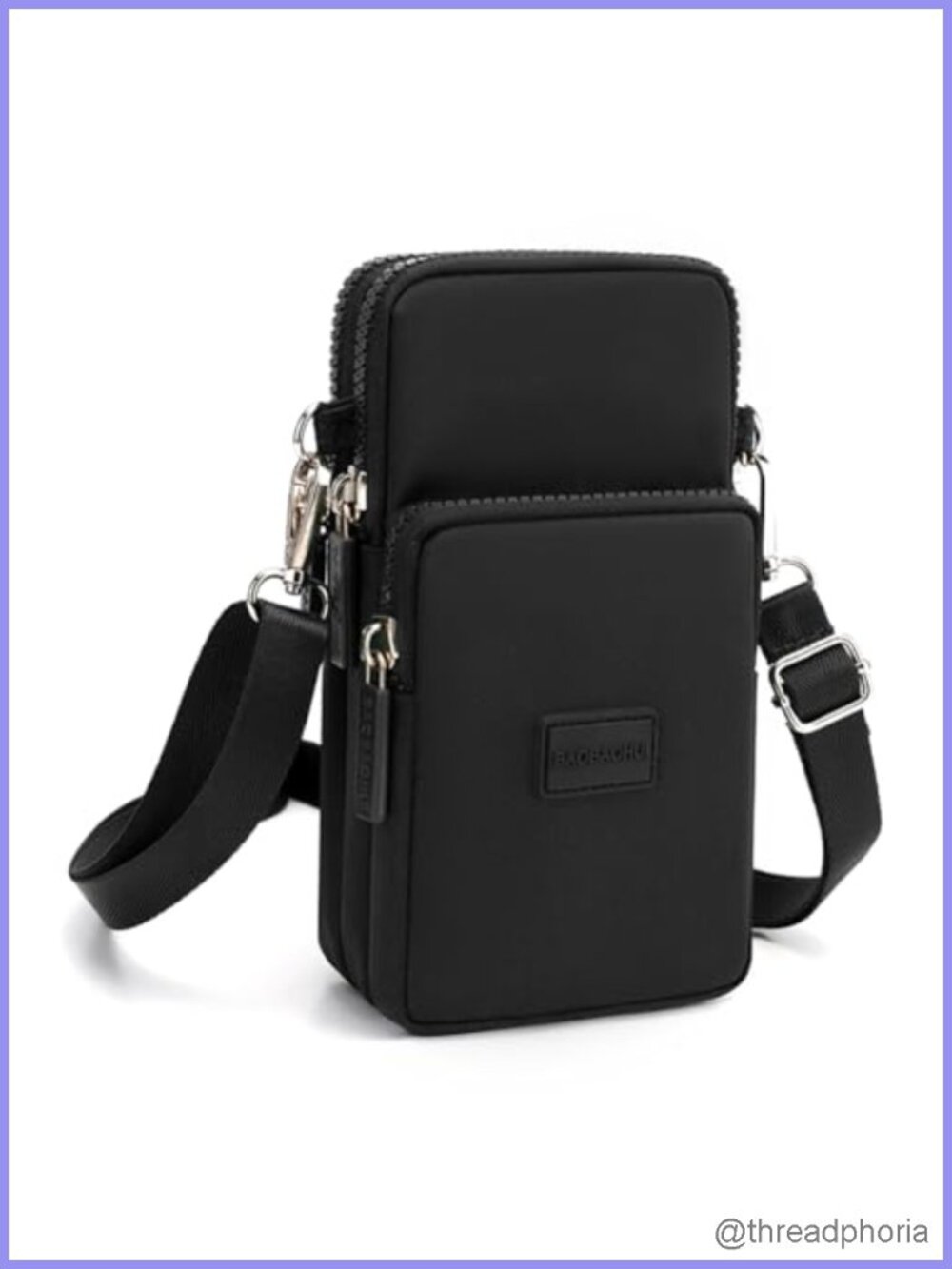 Mini Crossbody Phone Purse for Women Small Nylon Shoulder Bag Adjustable Strap